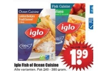 iglo fish of ocean cuisine