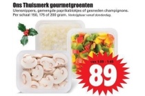 ons thuismerk gourmetgroenten