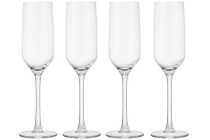 set van 4 champagneglazen