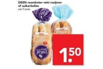 deen roomboter mini rozijnen of suikerbollen