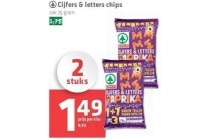 cijfers en letters chips