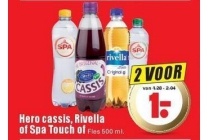 hero cassis rivella of spa touch of