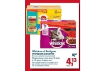 whiskas of pedigree multipack pouches