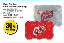 first choice cola kleinverpakking