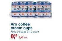 aro coffee cream cups