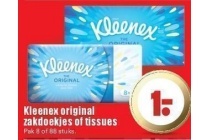 kleenex original zakdoekjes of tissues