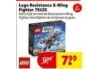 lego resistance x wing fighter 75125