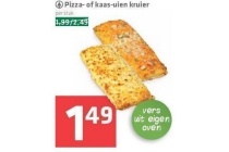 pizza of kaas uien kruier