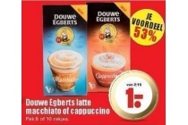 douwe egberts latte macchiato of cappuccino