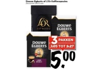 douwe egberts of l or koffiecapsules