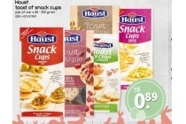 haust toast of snack cups