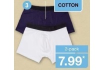 herenboxershorts 2 pack