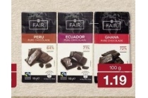 fair trade chocolade