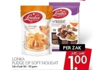 lonka fudge of soft nougat