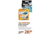 gillette navulmesjes 8 10 en 12 stuks