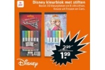 disney kleurblok met stiften