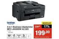 brother 4 in 1 business inkjetprinter mfc j6530dw a3 aio