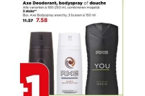 axe deodorant bodyspray of douche