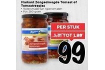 markant zongedroogde tomaat of tomaatreepjes