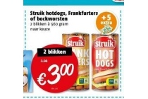 struik hotdogs frankfurters of bockworsten