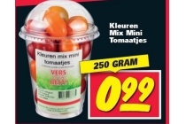 kleuren mix mini tomaatjes