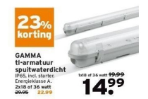 gamma tl armatuur spuitwaterdicht