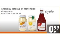 everyday ketchup of mayonaise