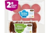 jumbo kletskoppen mini roze koeken aardbeiengebakjes of creme doubles