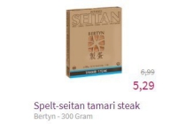 bertyn spelt seitan tamari steak