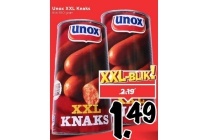 unox xxl knaks