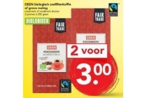 deen biologisch snelfilterkoffie of grove maling