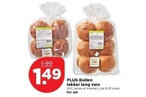 plus bollen lekker lang vers