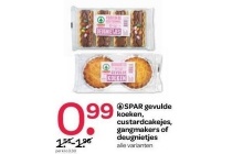 spar gevulde koeken custardcakejes gangmakers of deugnietjes