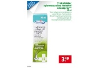 trekpleister xylometazoline menthol neusspray