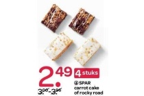 spar carrot cake of rocky road