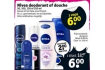 nivea deodorant of douchegel