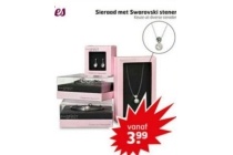 sieraad met swarovski stenen