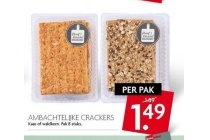 ambachtelijke crackers