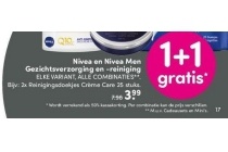 nivea en nivea men gezichtsverzorging 1 1 gratis