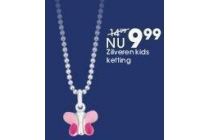 zilveren kids ketting