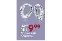 zilveren kids oorbellen