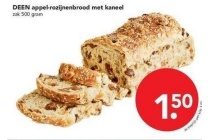 deen appel rozijnenbrood met kaneel