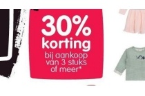 30 korting bij aankoop van 3 of meer prenatal kleding