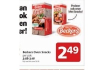 beckers oven snacks