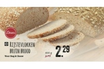 rijstevlokken bruin brood