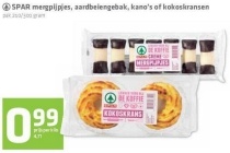 spar mergpijpjes aardbeiengebak kano s of kokoskransen