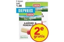 deen biologische aardbei en perenijsjes