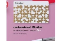 blokker cadeaukaart