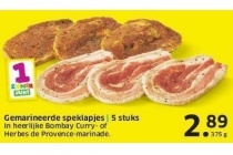 gemarineerde speklapjes