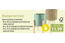 bloempot met frame